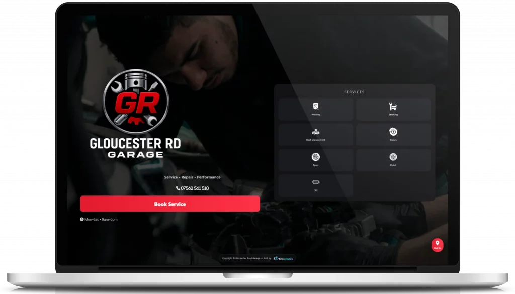 Landing Page (Desktop View)