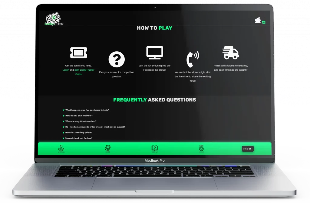 How to Play and FAQ (Desktop View)